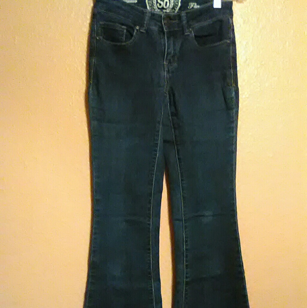 SO flare bottom jeans